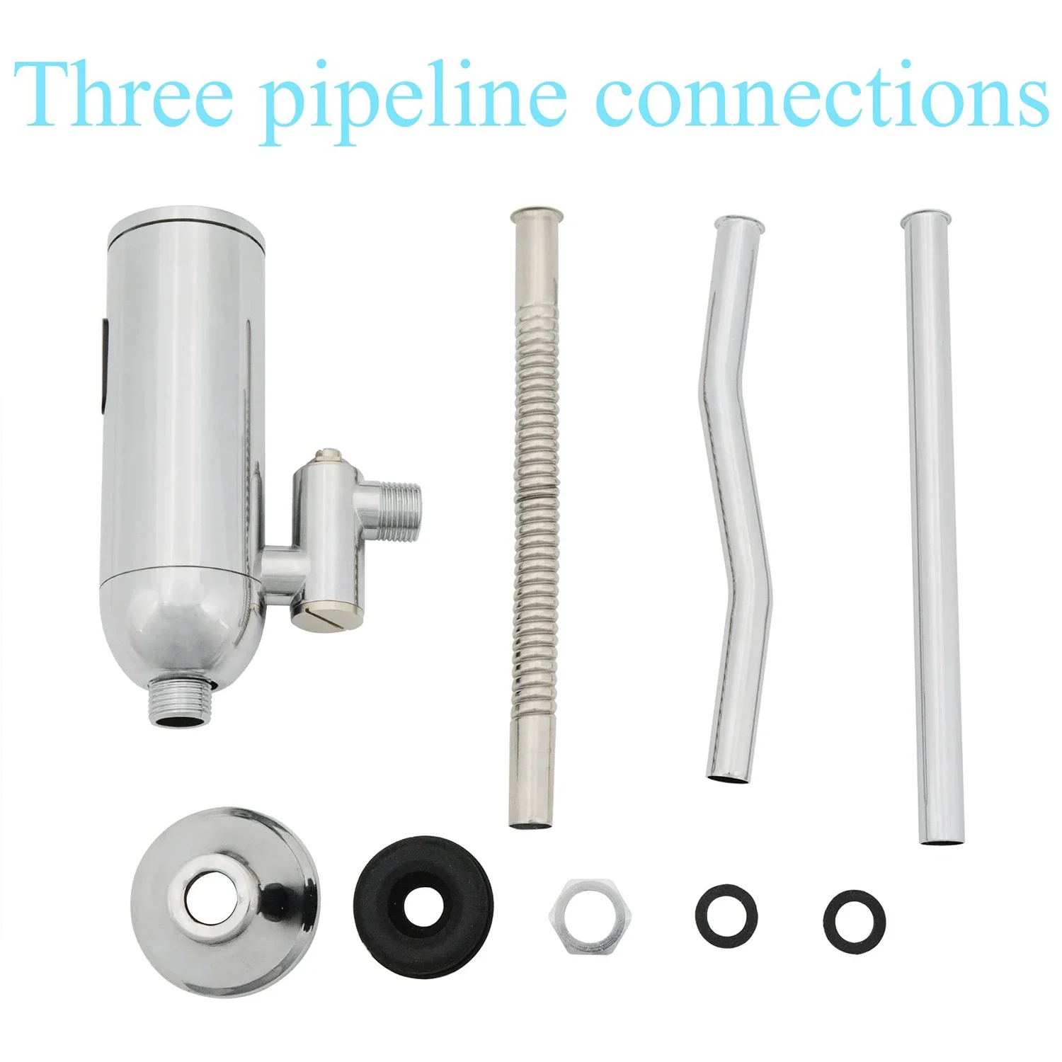 Automatic Sensor Urinal Flush Valve Touchless Wall Mounted Brass Commercial Bathroom Water-Saving for Public Restroom