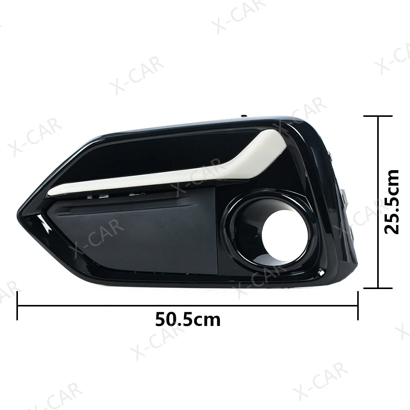 For Honda Civic Hatchback 2020 2021 Front Rear Bumper Fog Light Foglamp Trim Cover Frame Shell Lid Bezel view 3