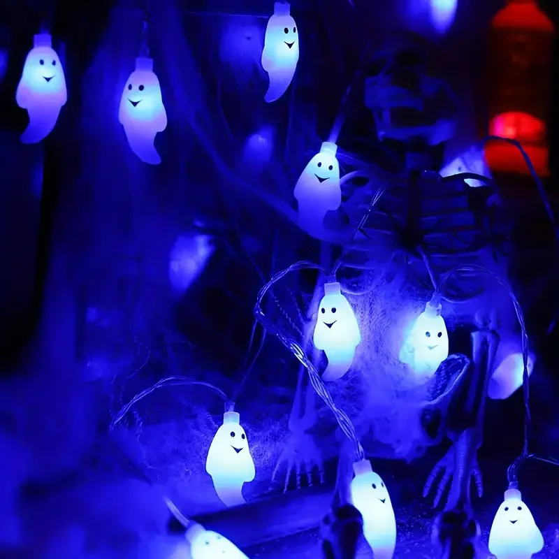 Halloween-Lichterketten batterie betriebene Geister lichter niedliche gruselige Geister dekor für Indoor-Party Halloween Innen zimmer Schlafzimmer – Detail 14