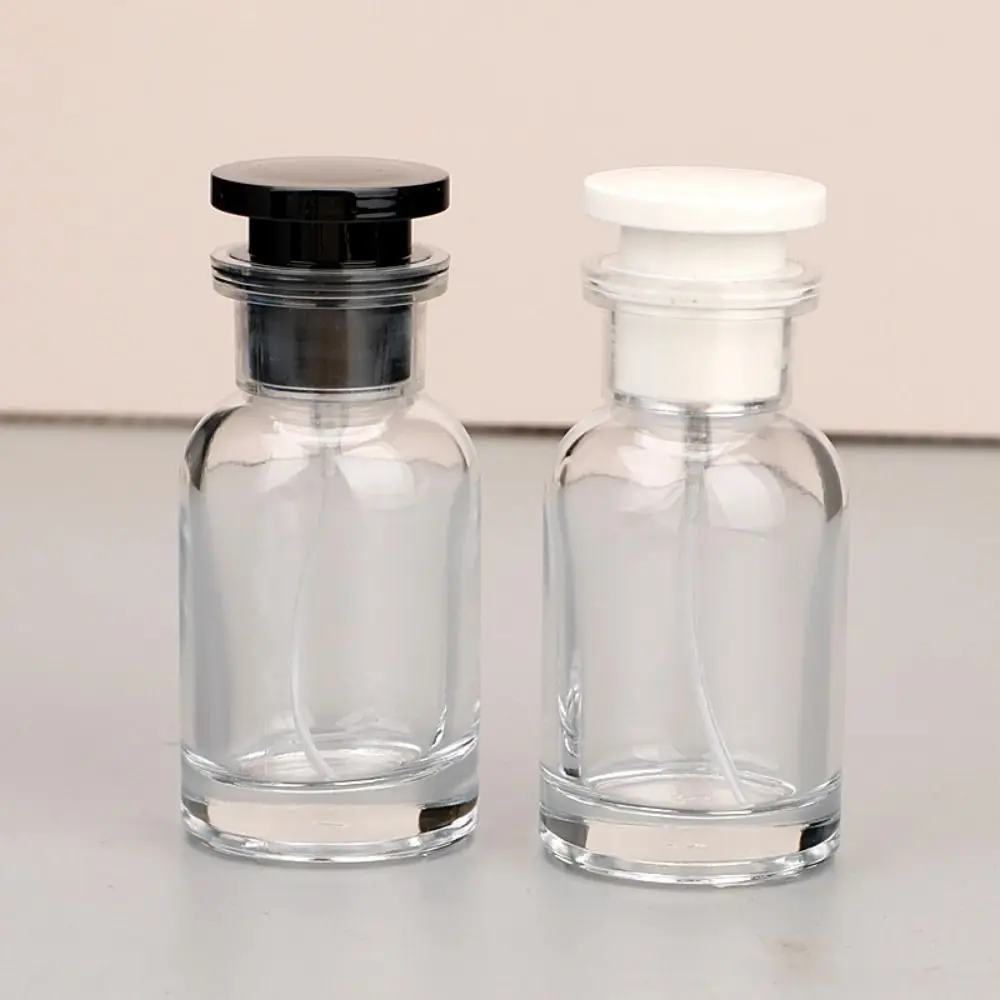 30/50ml Portable Perfume Refill Bottle Glass Spray Bottle Clear Travel Fine Mist Bottle Empty Containers Sample Bottle Splitter