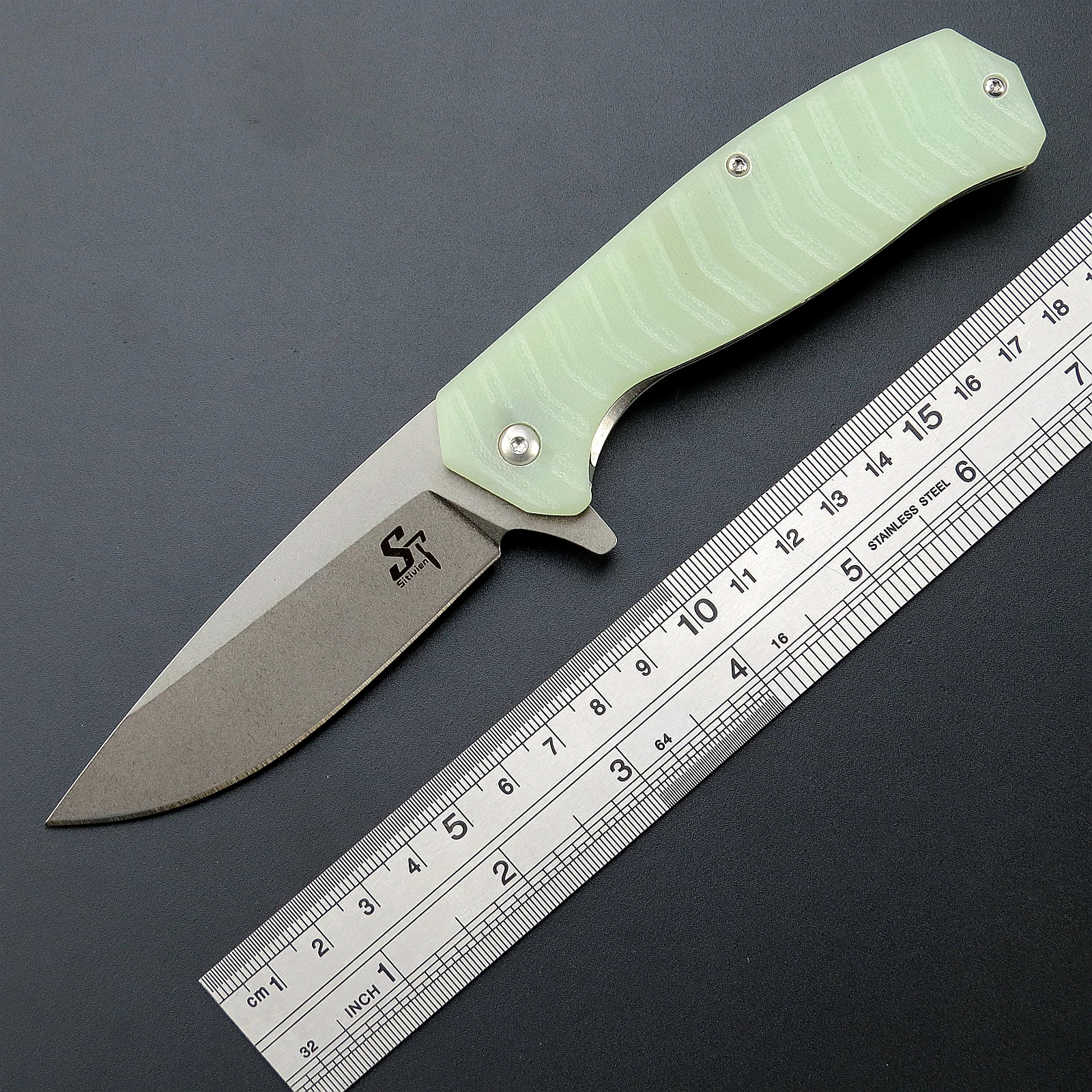 

New Eafengrow ST114 ball bearing pocket folding knife D2 Steel blade + G10 handle outdoor hunting camping fruit knife EDC Tool