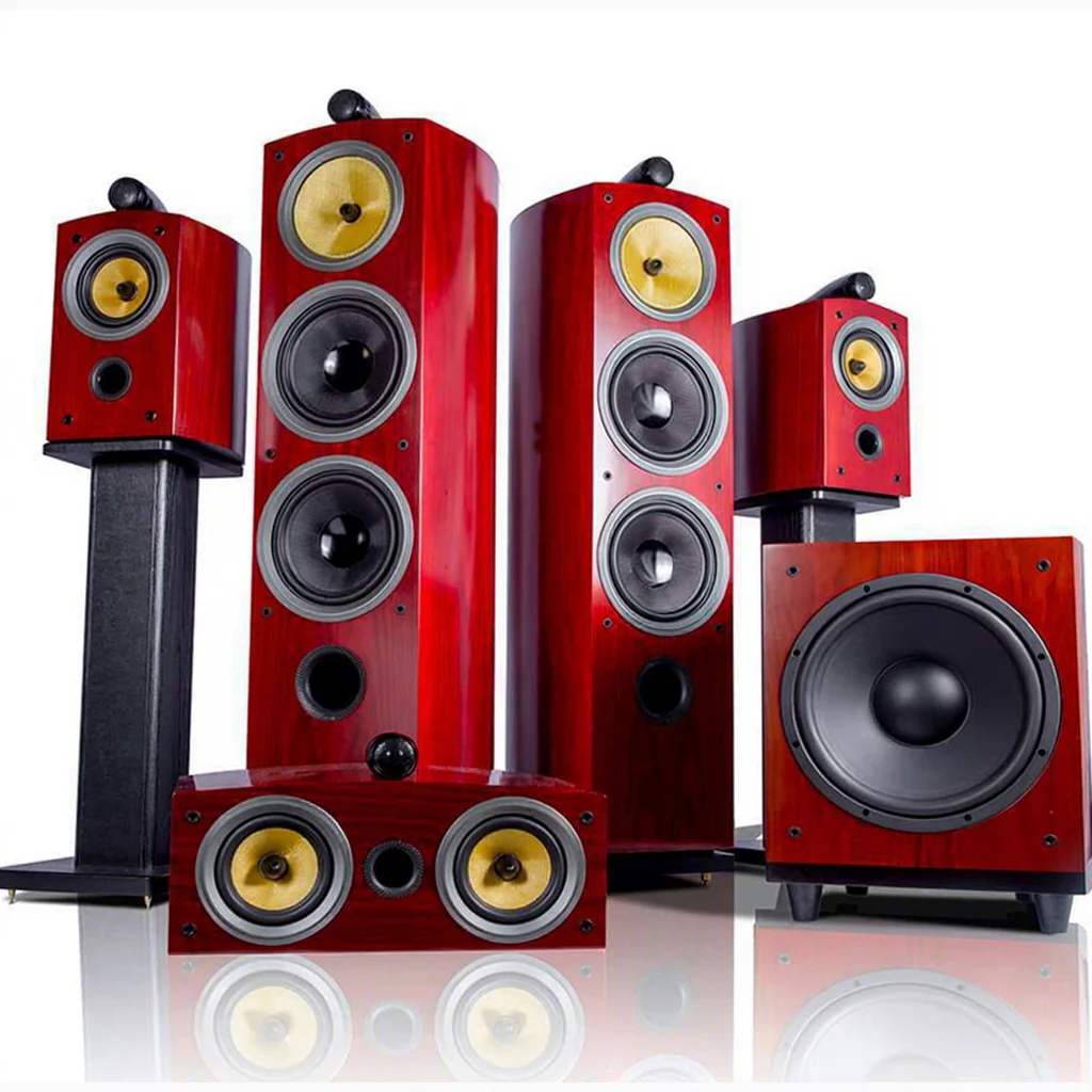 600W 8-inch Floor Passive Bookshelf Speaker High-fidelity Three-way Surround Speakers High-end Home Theater LoudSpeaker