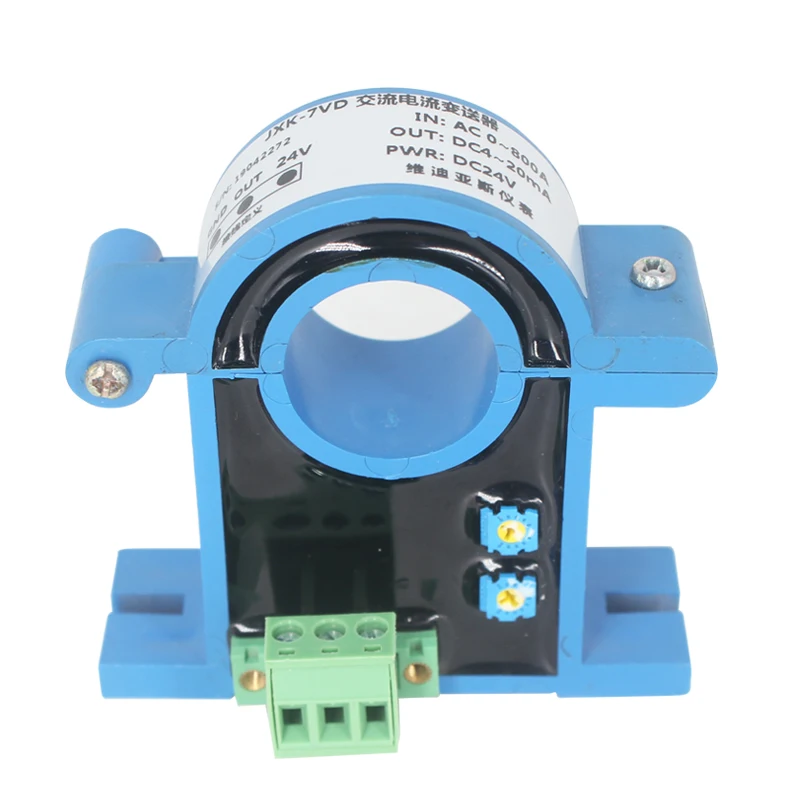 DC Current Sensor 4 to 20ma RS485 Hall Open Loop Split Core Transducer 10A 20A 100A 200A 20mm 38mm Hole DC Current Transmitter