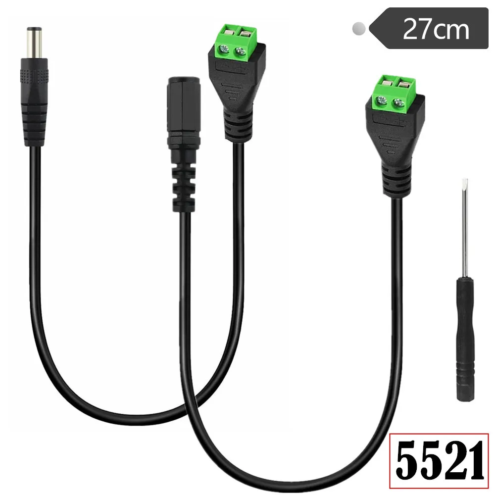 Male Female DC 3.5*1.35 5.5*2.1 5.5*2.5 DC Extension Cable for Power Adaptor CCTV Security Camera LED Strip DVR Router