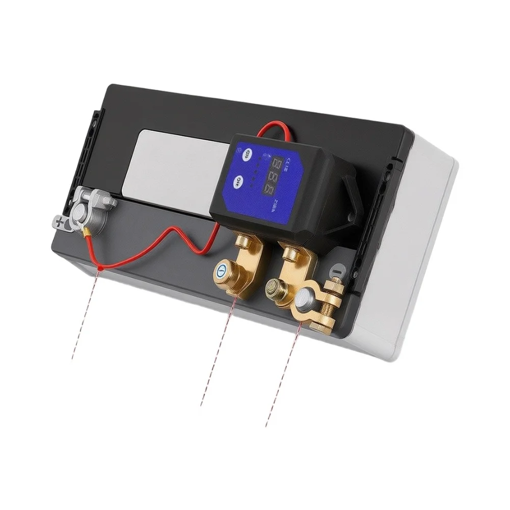 250A Intelligent Remote-Controlled Battery Disconnect Switch Compatible with 12V and 24V Vehicle Electrical Systems