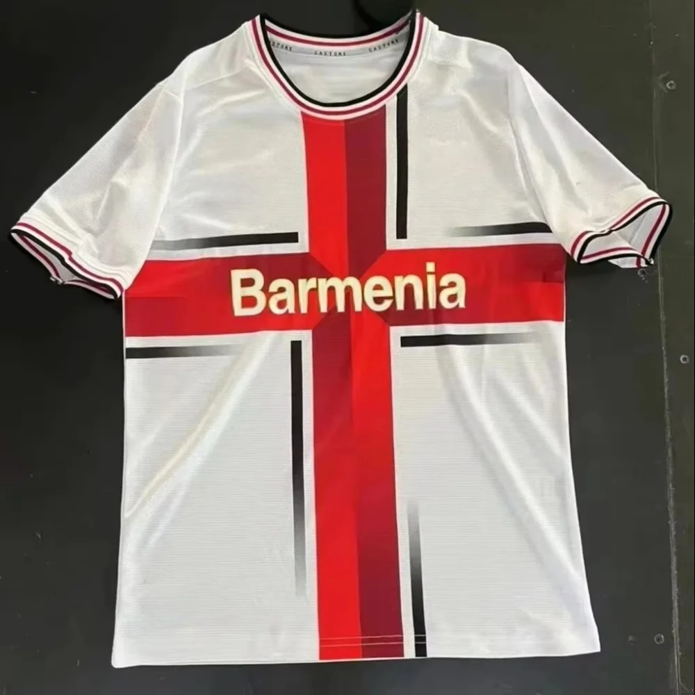 

2025 New Leverkusen Short Sleeved Football Jersey 3D Printed High-quality, Fast Drying, Breathable Men's Casual T-shirt.