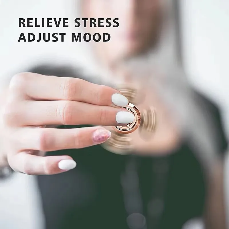 مضحك المعادن الترفيه جيروسكوب مغناطيسي بسيط اليو اليو تململ لعبة الضغط الروتاري الدوران البسيطة الإصبع لعبة سبينر الكبار هدية #2