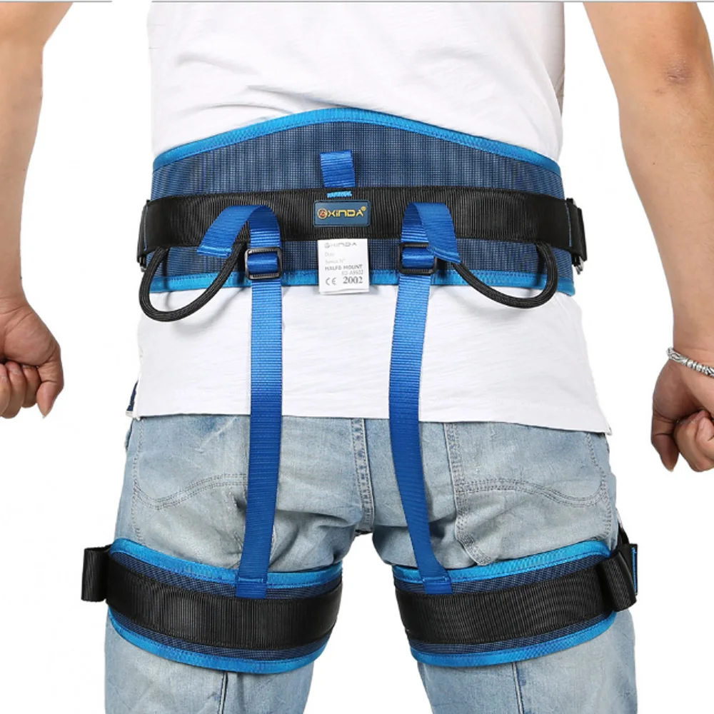 Rock Climbing Harness Seat Expand Training Half Body Harness Tree Climbing Rescue Rappelling Protective Survival Safety Belt