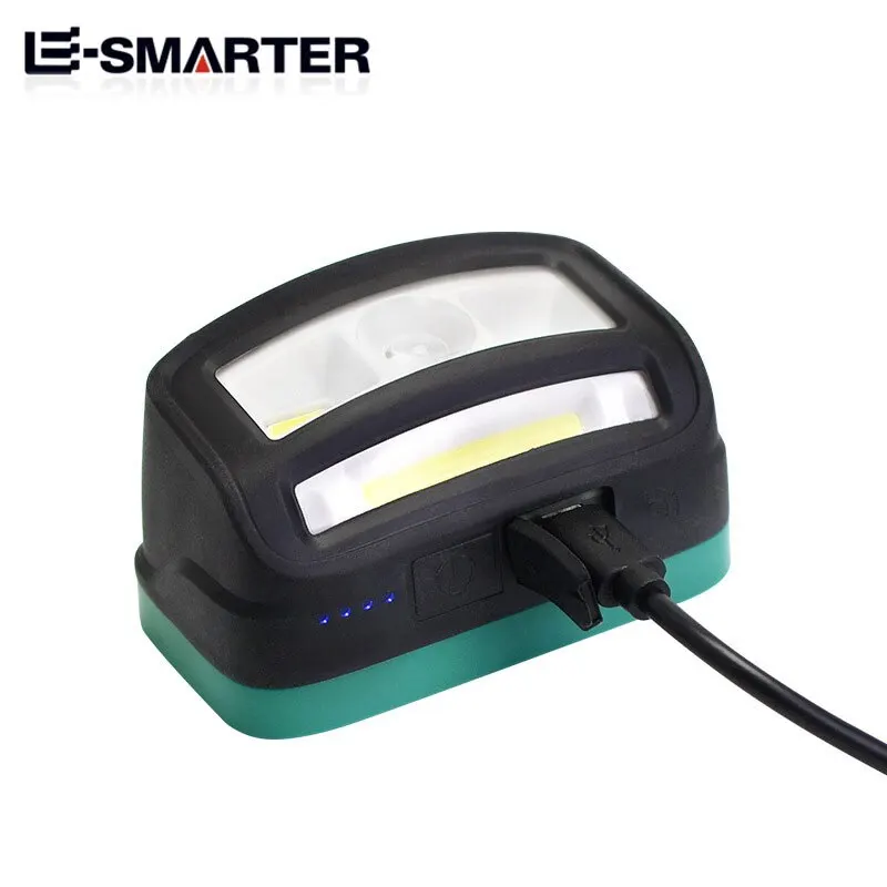 High Bright LED Portable Mini Headlamp T77/T78 Sensor Lighting COB Work Headlight Built-in Battery Waterproof Head Torch Lamps
