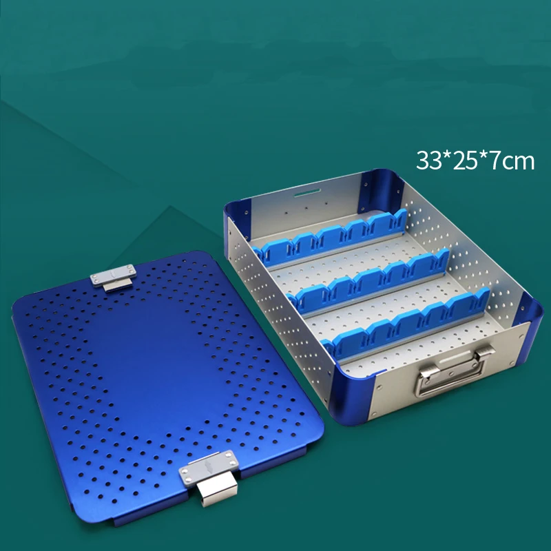 Pudełko do dezynfekcji instrumentów medycznych Aluminiowy uchwyt chirurgiczny odporny na wysokie temperatury i wysokie ciśnienie, instrument ortopedyczny