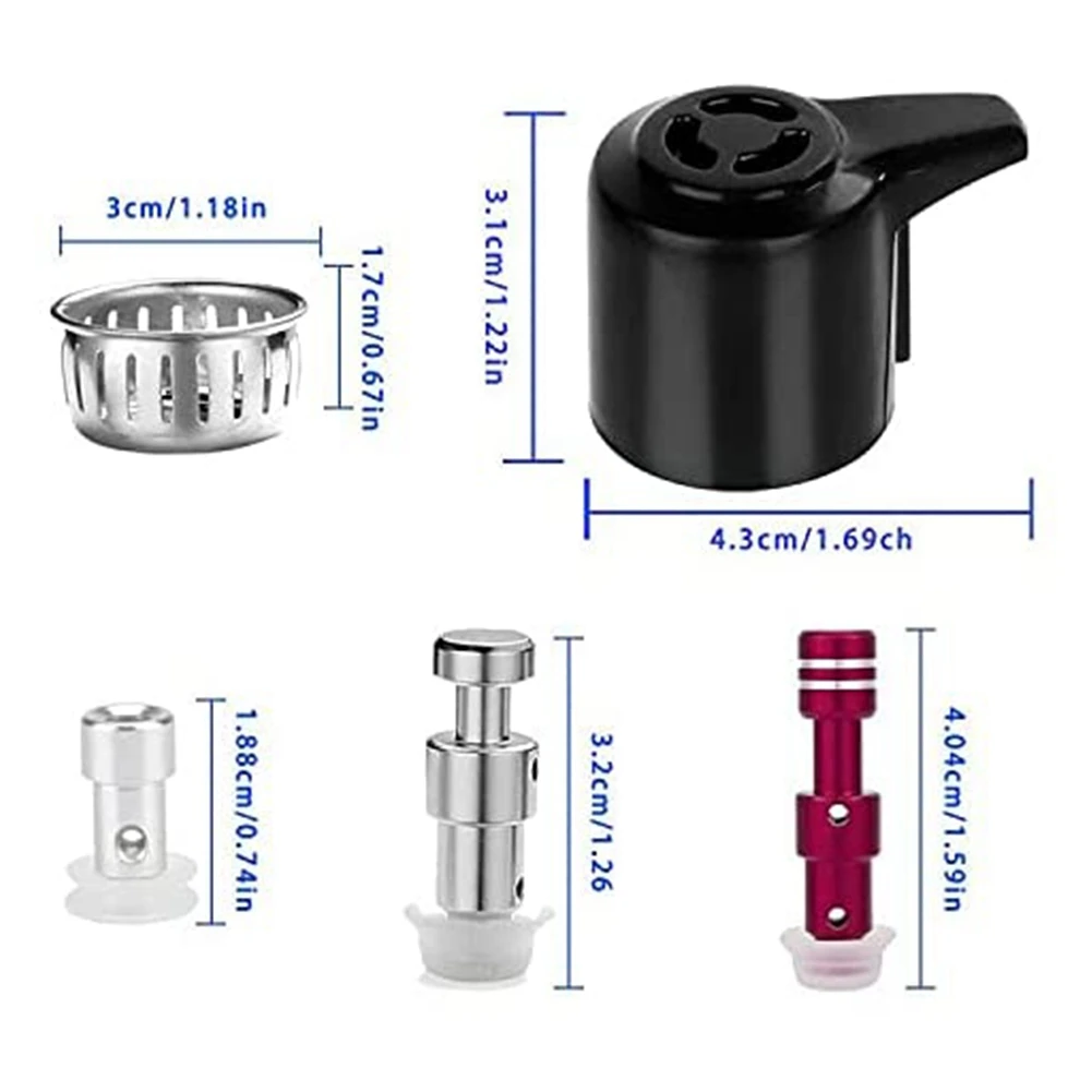 Steam Release Handle Float Valve Replacement Parts with Anti-Block Shield for Instantpot Duo/Duo Plus 3 5 6 and 8 Quart