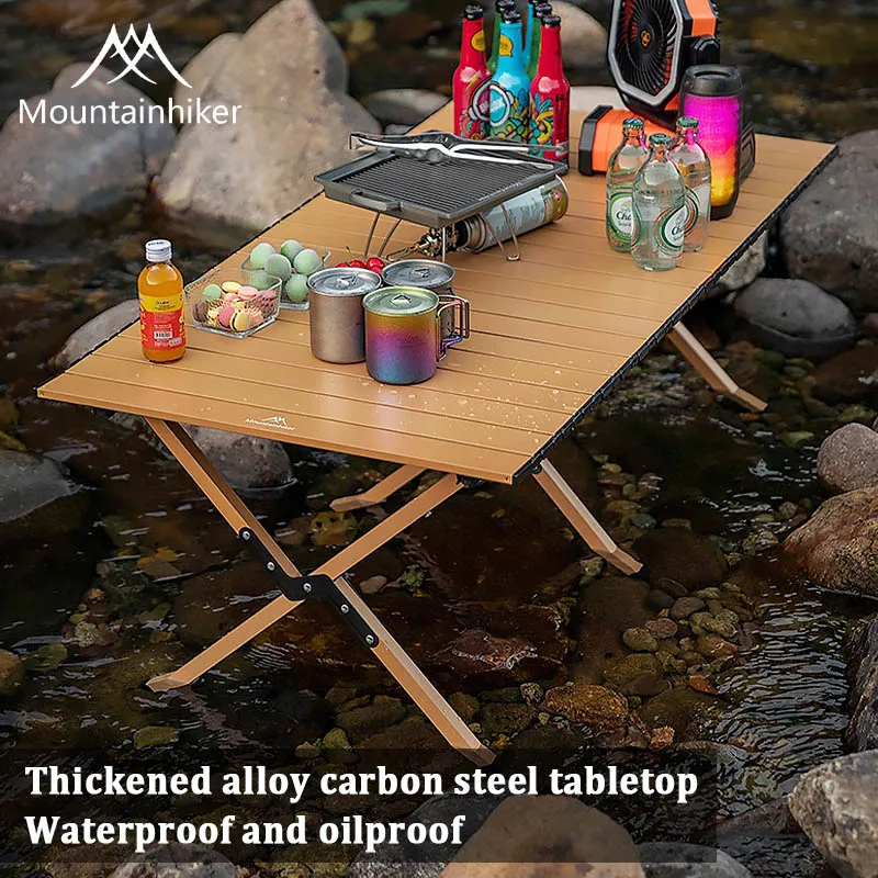 Mountainhiker Outdoor Folding Table Portable Egg Roll Table Picnic Camping Table Car Mounted Rent House Picnic Table Complime