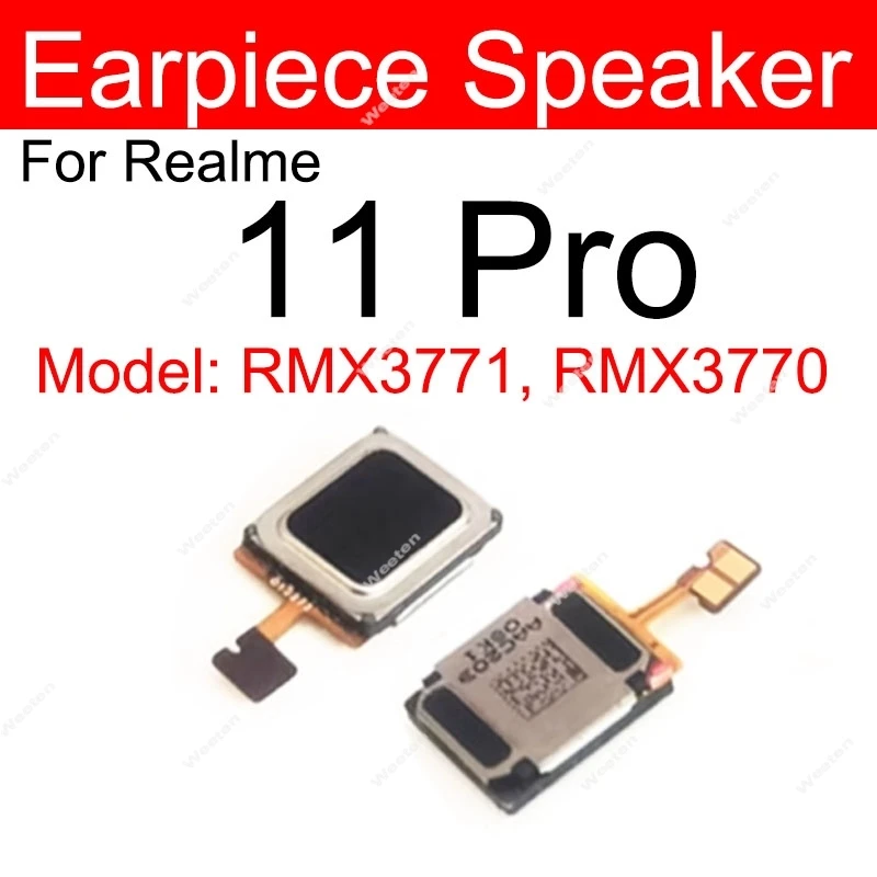 Earpiece Speaker For Realme 11 12 Pro Plus 12X 12 Lite 4G 5G Top Earpiece Speaker Flex Cable Ear Sound Receiver Parts