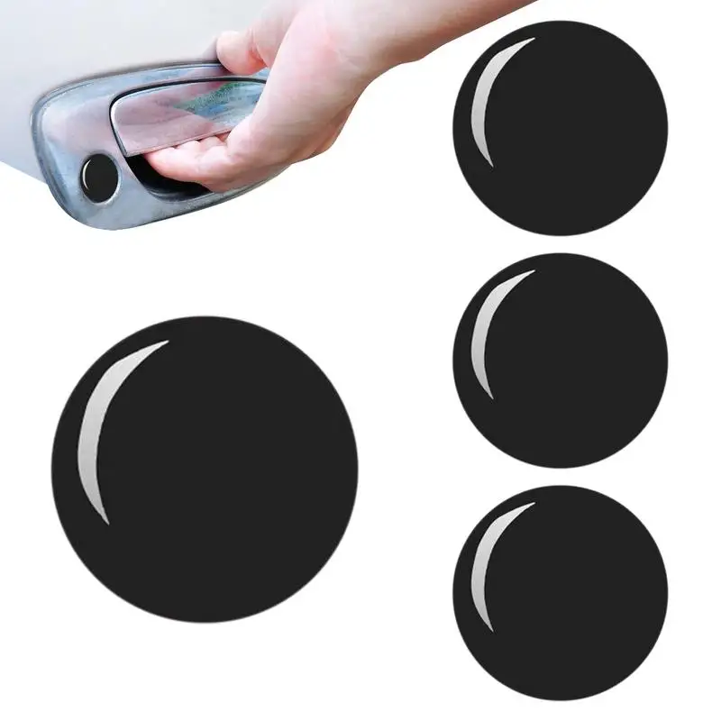 4Pcs Car Door Lock Stickers Car Door Lock Keyhole Protector Stickers Trim Car Door Lock Screw Protector Key Decor Automotive