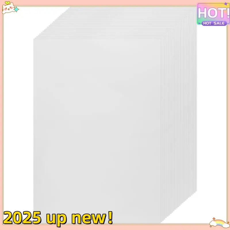 Classy-25 Sheets Printable Vinyl Sticker Paper Self-Adhesive Waterproof Matte White Printing Paper Sheet, For Inkjet Printer