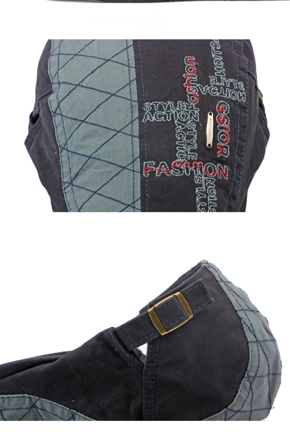 HT4655 Baskenmütze für Herren und Damen, Frühling Sommer Herbst Sonnenkappe, Unisex Ivy Flat Cap, Künstler-Malermütze, 100% Baumwolle Herren-Baskenmütze – Detail 12