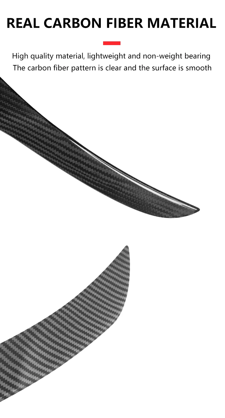 Real Carbon Fiber Hohe Leistung Spoiler Für Tesla Modell Y Juniper 2025 Hinten Stamm Schwanz Flügel Auto Außen Zubehör Neue – Detail 6