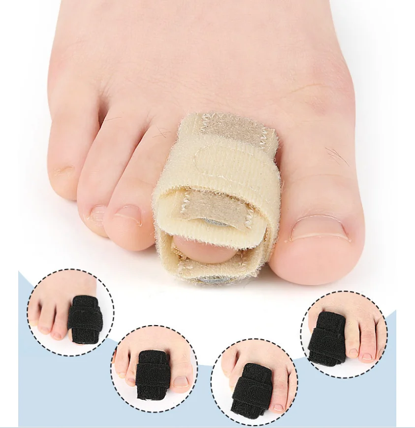 1/10/100Pair Adjustable Toe Straightener Splint Wraps Bandage Hallux Valgus & Hammer Toe Corrector Separator Tape Foot Care Tool