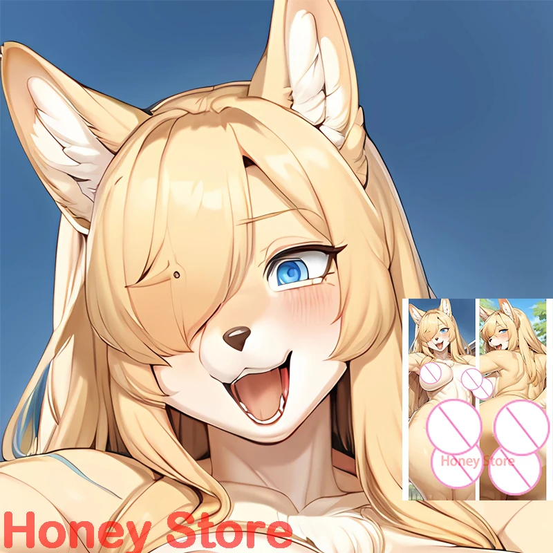 

Dakimakura Ogata Kanna furry Double sided pillowcase Equal body pillow sexy body pillow cover