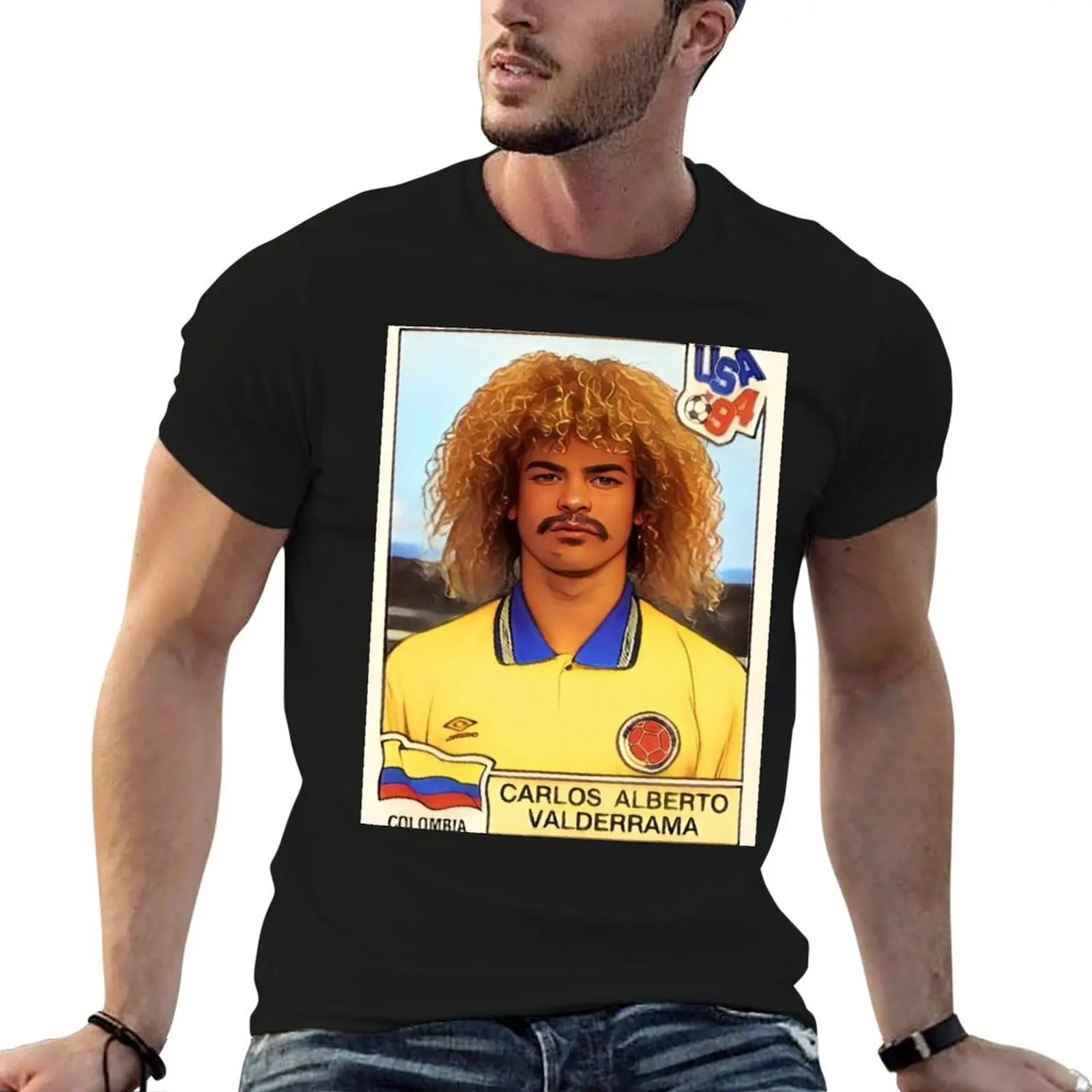 Pibe Valderrama Vintage Cartoon T-Shirt summer top oversizeds sweat t shirts for men cotton