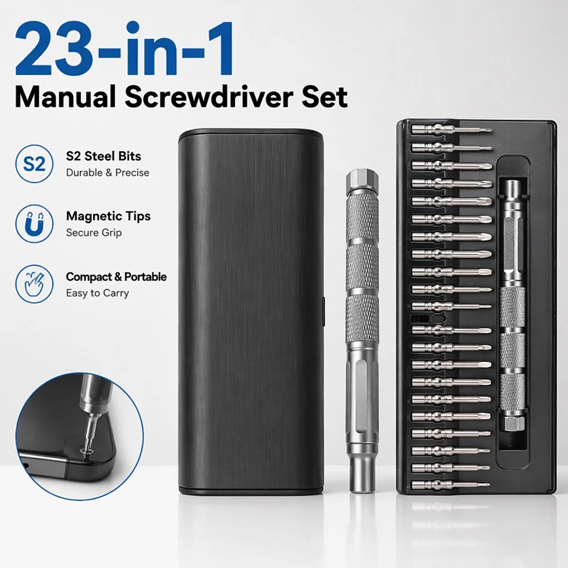 23-in-1-precision-screwdriver-set-aluminum-alloy-magnetic-storage-case-electronics-repair-kit-for-phone-laptop-computer-watch
