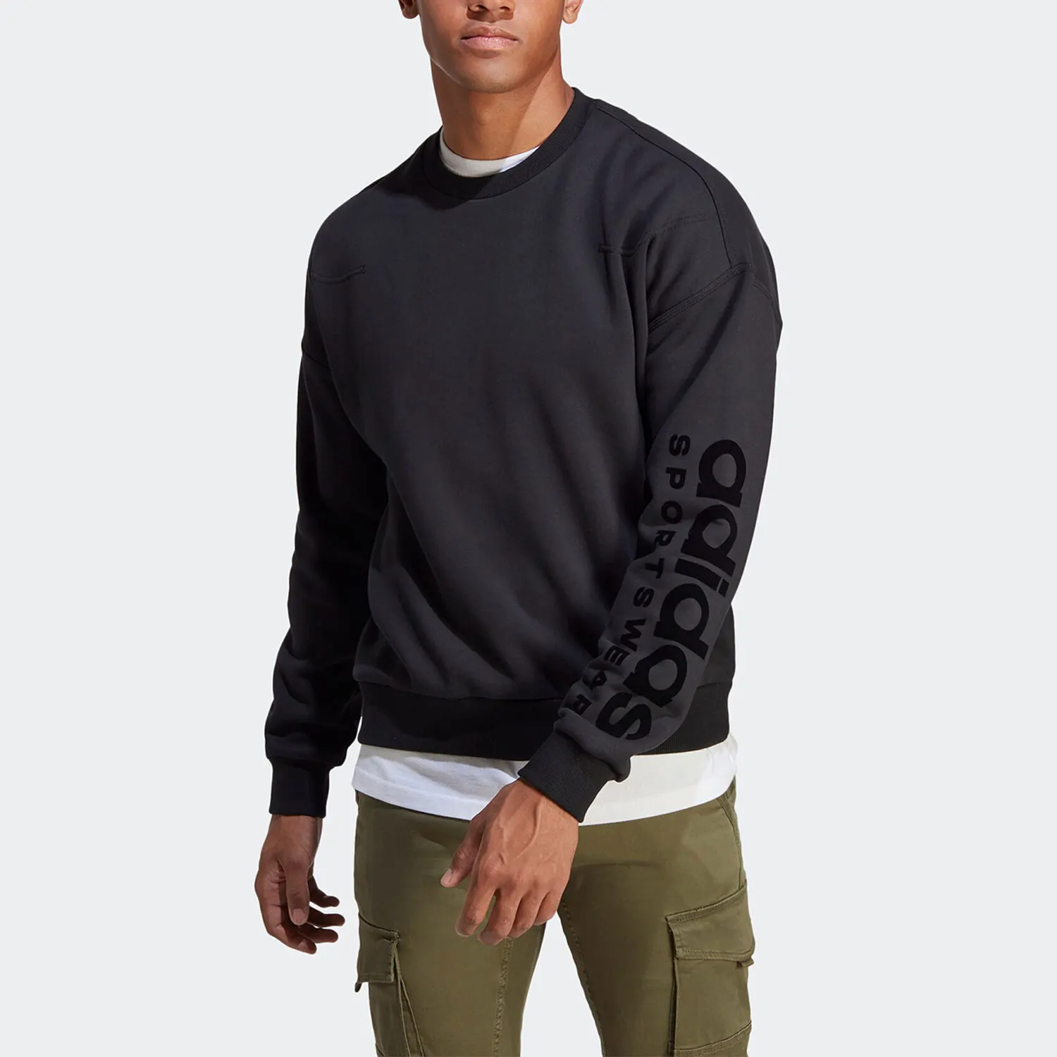 

Adidas genuine Spring New Men's Round-neck Pullover Hoodie IA9363