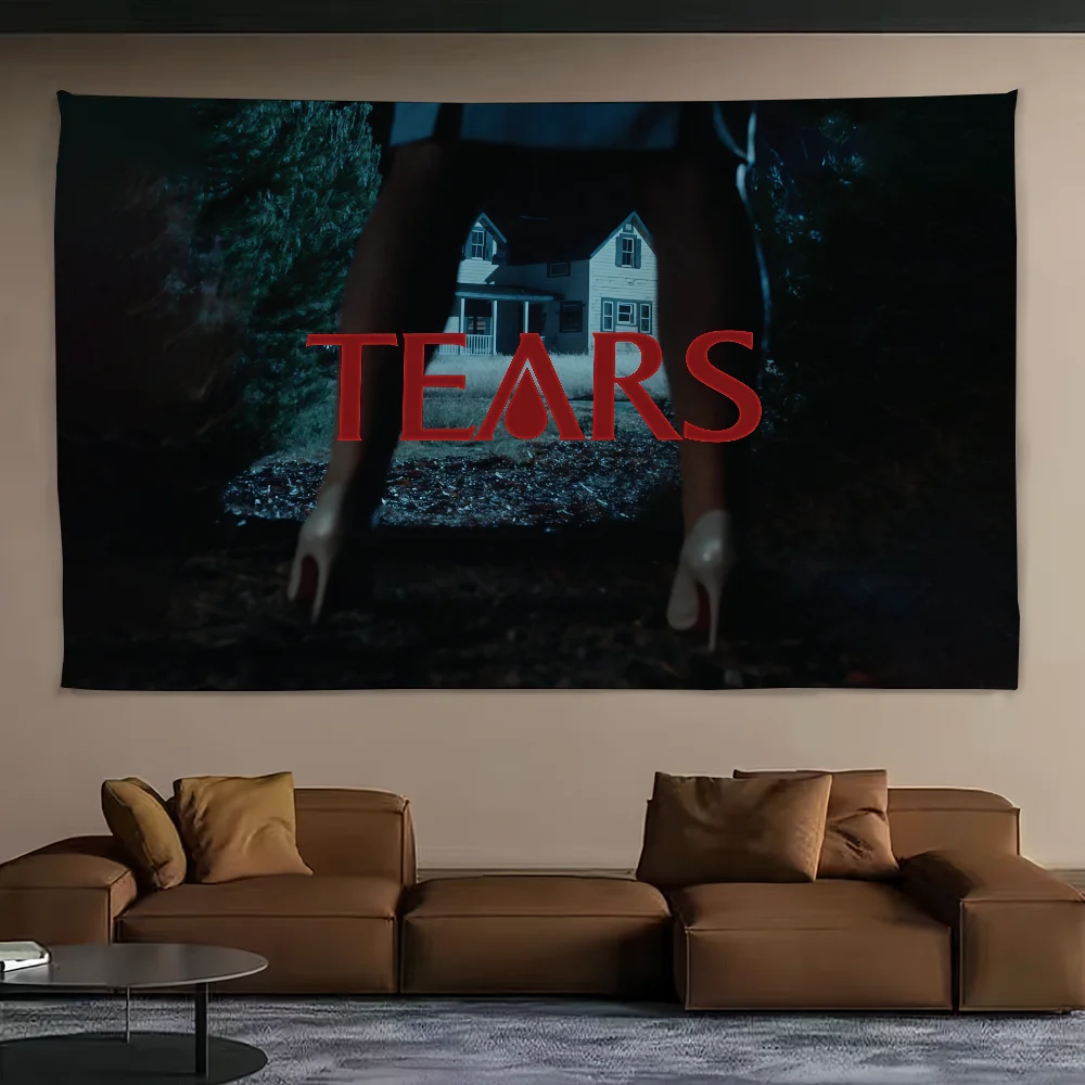 Singer S-Sabrina Carpenter Tears flag Decoration Outdoor Picnic Party Art Hanging Home Camping Party Banner Top Boom Bestseller