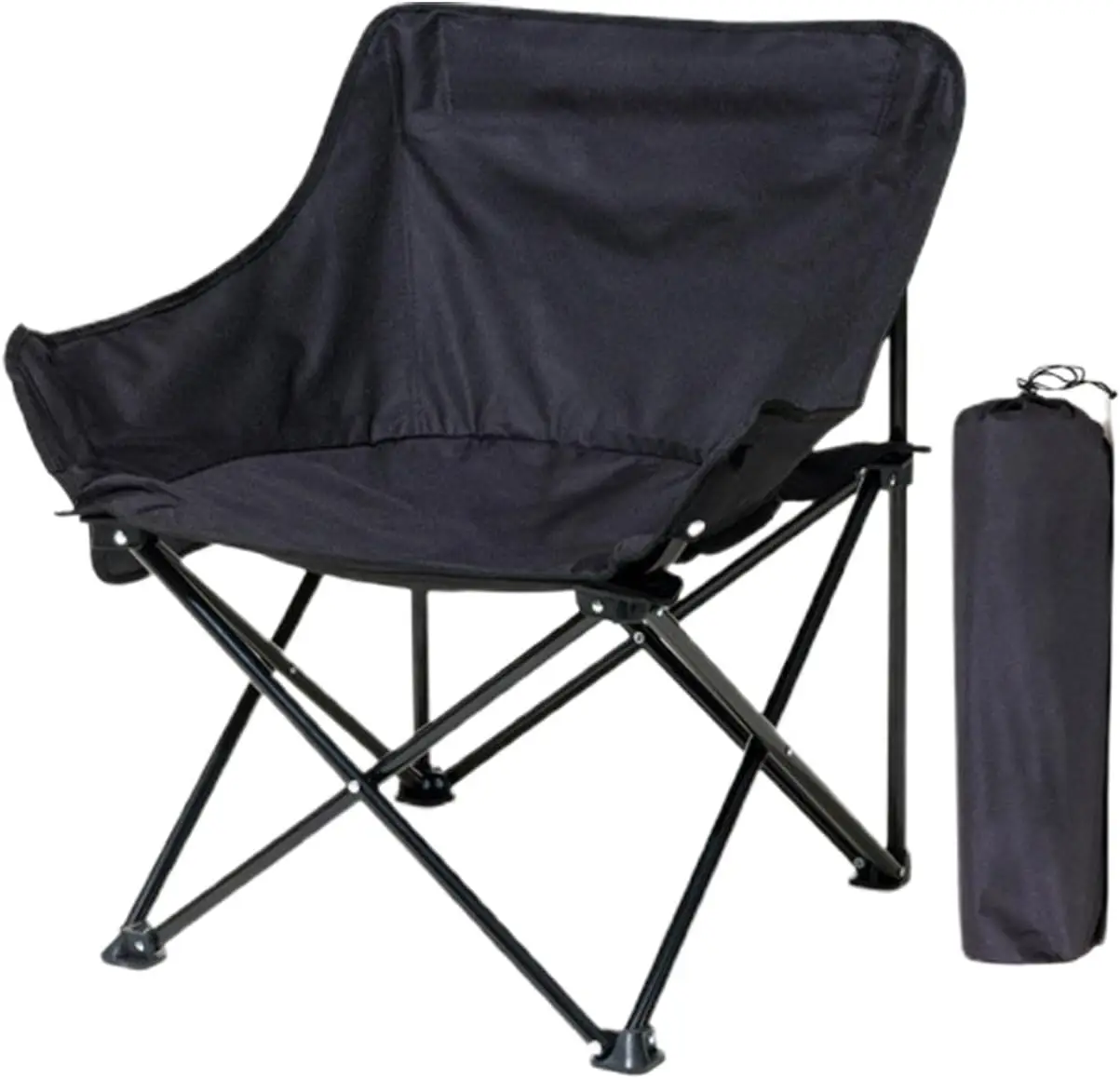 Kompakte Campingstühle, tragbarer Klappstuhl mit Tragetasche, leichter Stuhl für Reisen, Picknick, Wandern, Strand, Angeln, 600D Oxford, trägt 220lb.