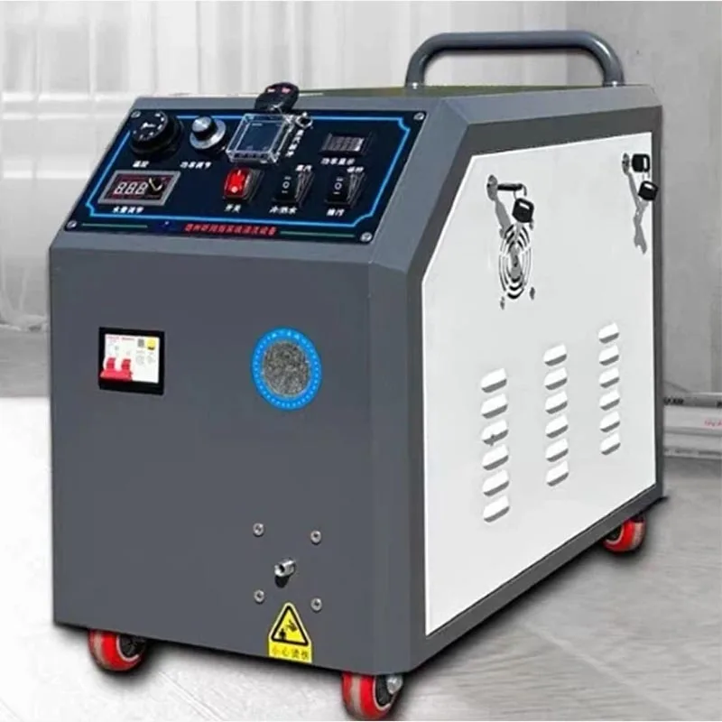 Wheeled Portable Digital Control High Pressure High Temp Steam Cleaner Mobile Trolley Steam Washing Machine for Home Customized