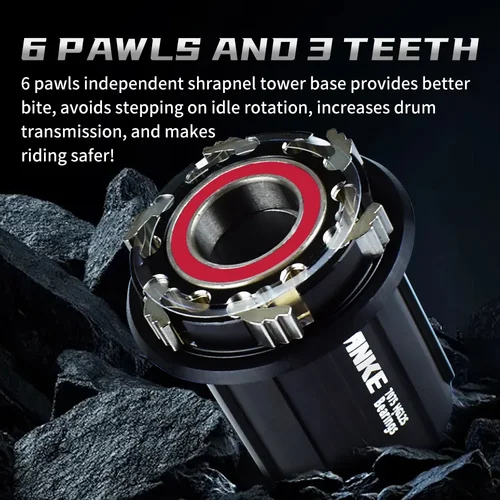 Imagen 2 del producto TANKE 120 Click MTB Hub, tambor de rodamiento 6 NBK, para freno de disco de bicicleta de montaña de 8,9,10,11,12 velocidades, accesorio de bicicleta, 32 agujeros, 36 agujeros