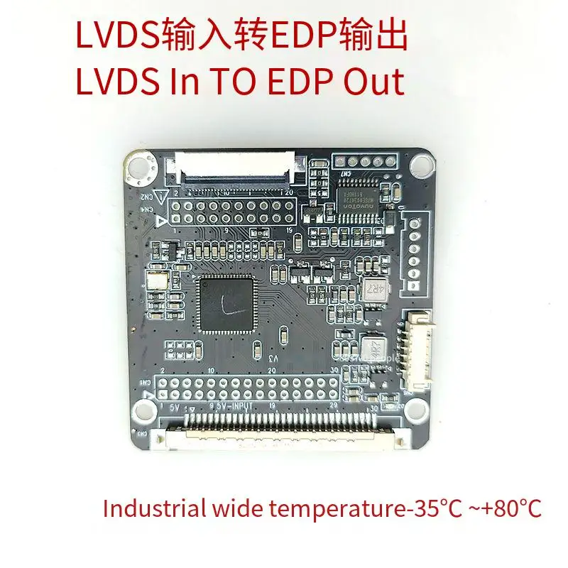 LVDS to EDP signal adapter board mutual conversion 1920X1080 EDP to LVDS driver board width voltage 5V 3.3V Wide temperature