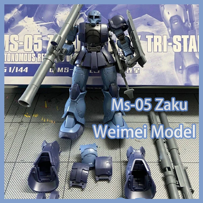 

Weimei In Stock Hg 1/144 Gto Ms-05 Zaku Exquisite Pb Limited Black Tristars Team Plastic Model Kit Children Toy Birthday Gifts