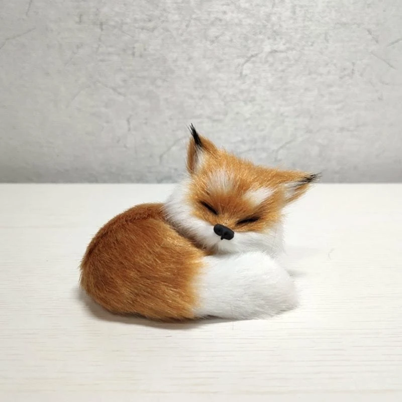 090B 8cm Plush Interactive Toy with Sleeping Posture for Living Room Desk Decor