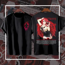 T-shirt Anime RIAS GREMORY Katun Premium 24s - Tshirt Distro High School DxD Oversize Dewasa