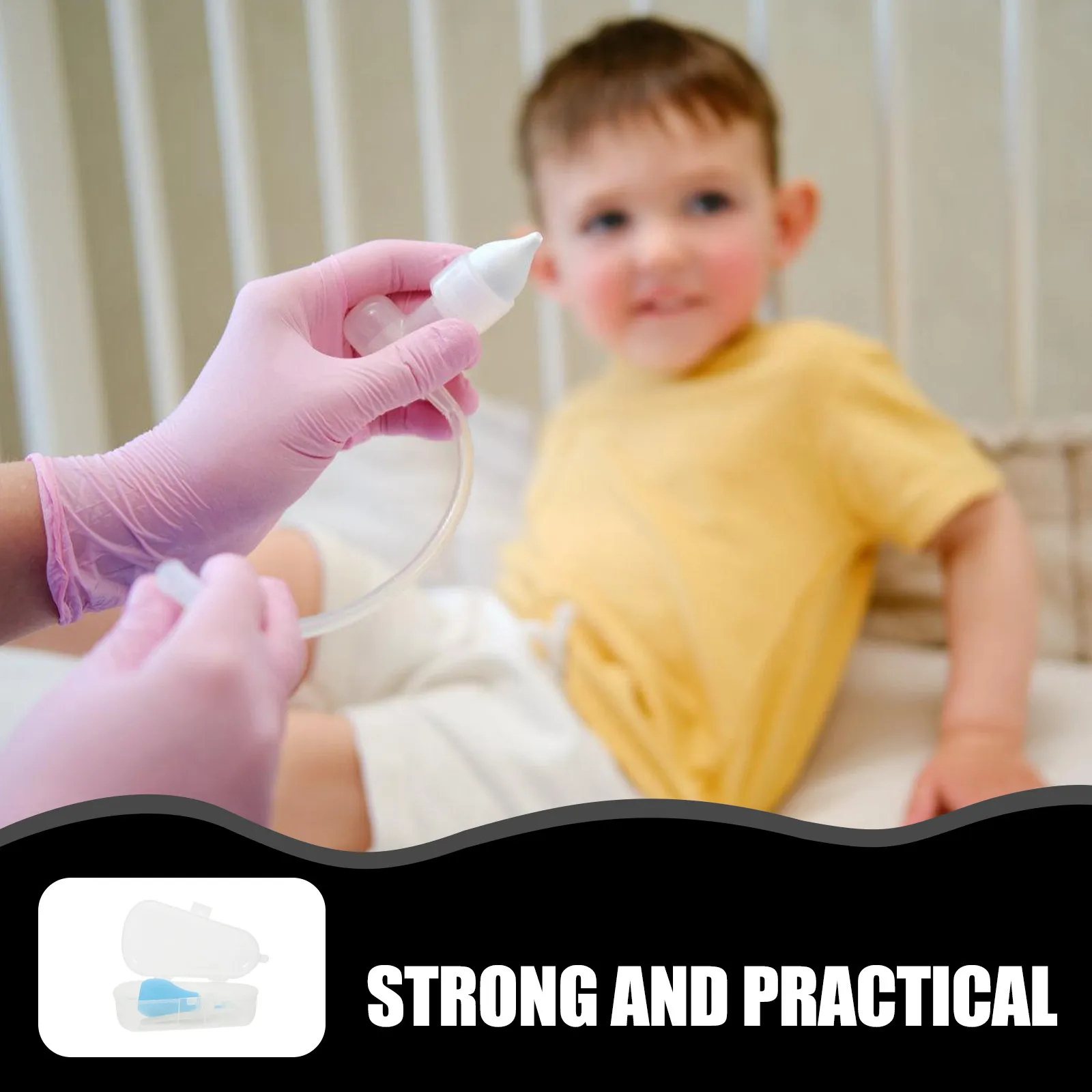 Nose Cleaner Soft Silicone Interchangeable Head Multi Functional Baby Care Tool Lightweight Durable