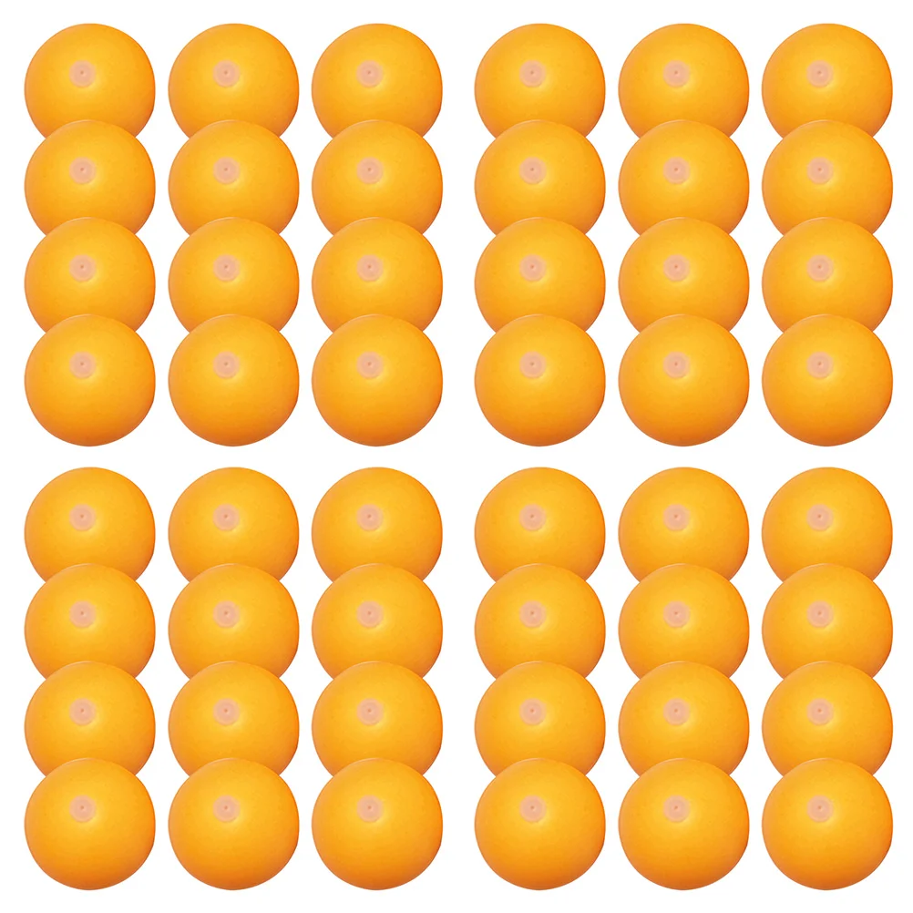 60 Pcs Table Tennis Trainer Practice Machine Pingpong Balls Plastic Pingpongs Casual with Hole Leisure Competition