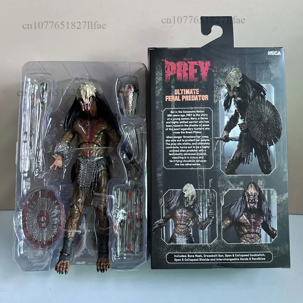 NECA Prey Ultimate Feral Predator figura de acción a escala de 7 pulgadas The Thing Deluxe figura de criatura de perro definitiva juguetes de modelos coleccionables