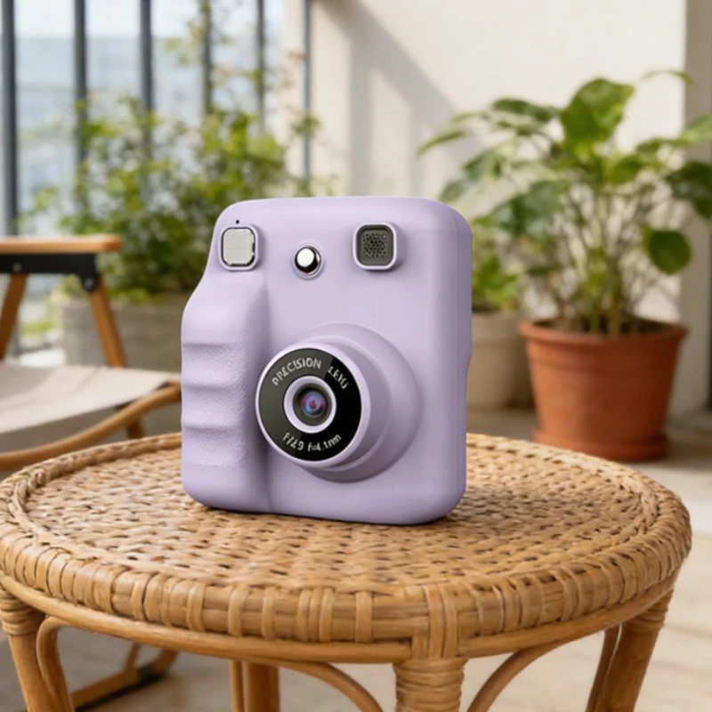 كاميرا أطفال للتصوير الفوتوغرافي طباعة فورية صور HD مسجل فيديو طابعة حرارية صغيرة كاميرا أطفال هدايا عيد ميلاد تعليمية