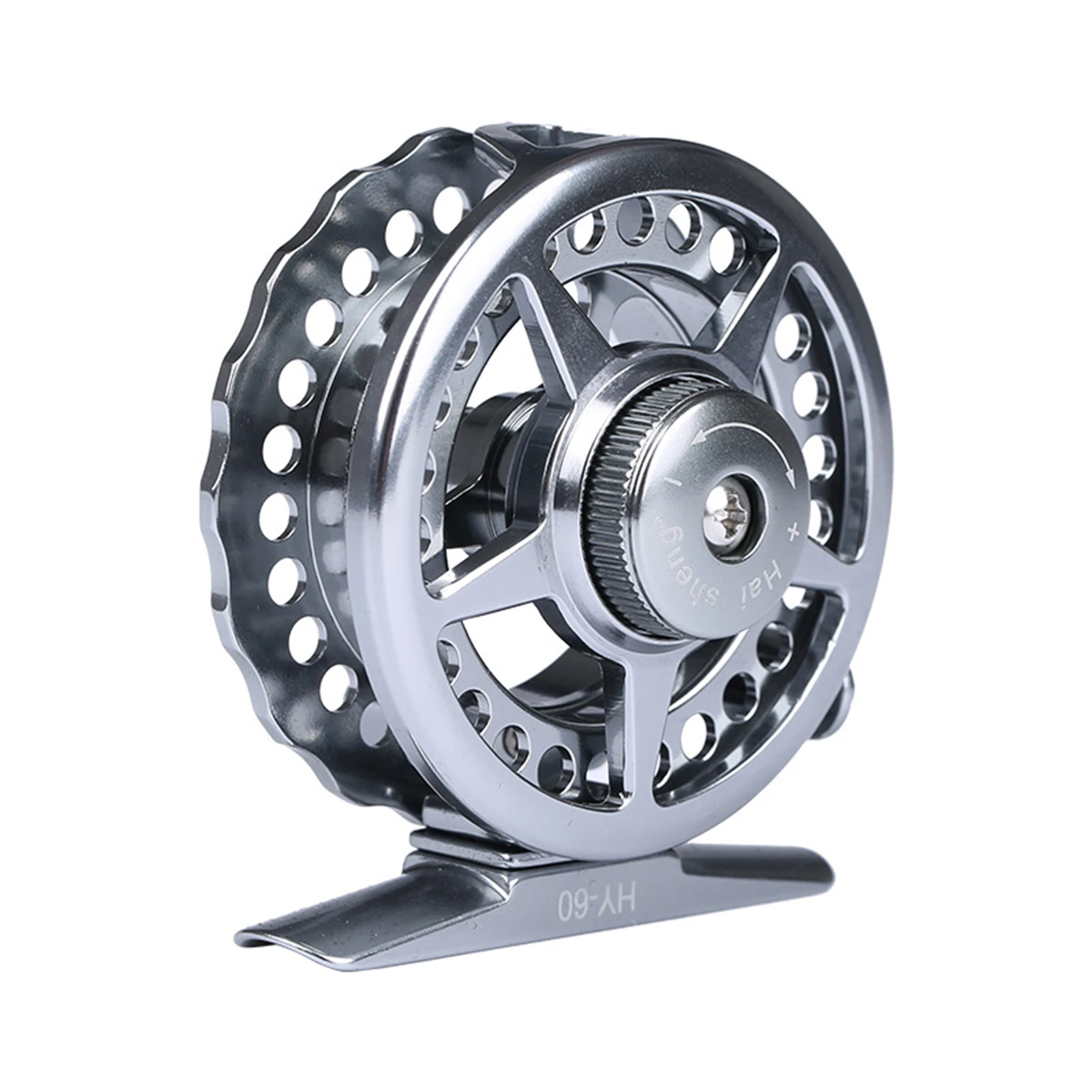 Adjustable Fly Fishing Reel Aluminium Alloy Body Lightweight Portable Fishing Accessories Easy To Install