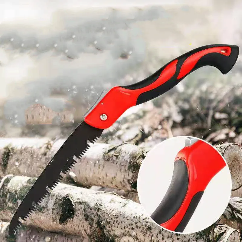 Multifunctional Folding Saw SK5 Blade Hand Saw Steel Gardening Wood Handle Saw Outdoor Camping Portable Saw Lumberjack Cut Tools