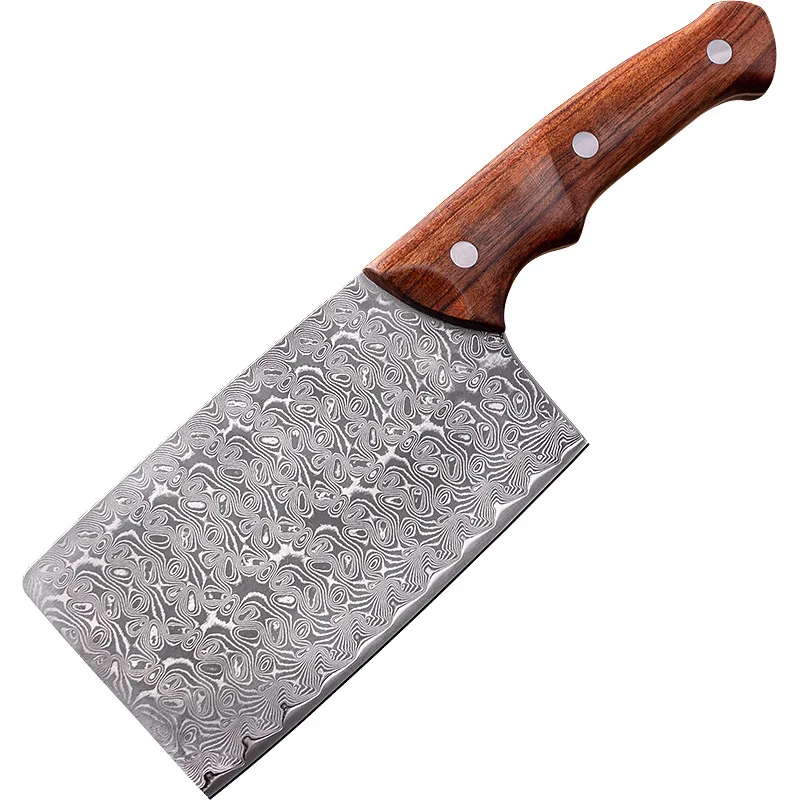 

5 Inch Chinese Chef Knife Damascus Steel Blade Sharp Cleaver Slicing Handmade Forged Kitchen Knives For Cutting Vegetables Meat