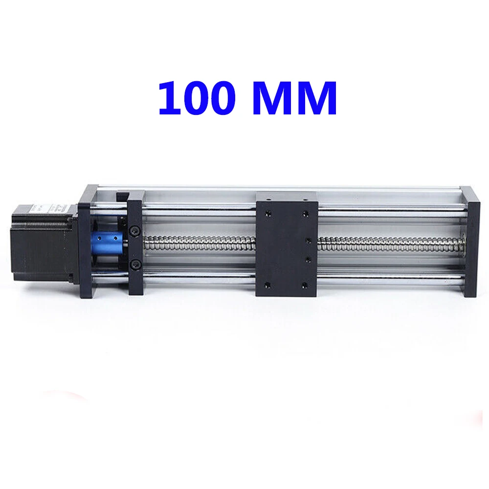 

CNC Sliding Table Rail Linear Stage Transport Guide Platform Stepper Motor Drive Motion Slide Table + 23 Nema Stepper Motor