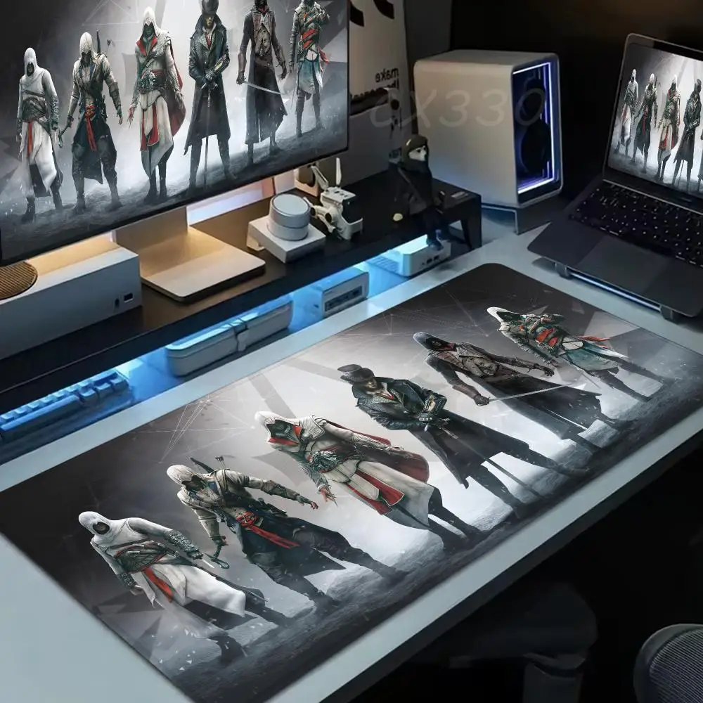A-Assassins Creed Mouse Pad Large Computer Mousepad Office 1000x500mm XXL Pc Gamer Non-slip Rubber Keyboard Deskmat