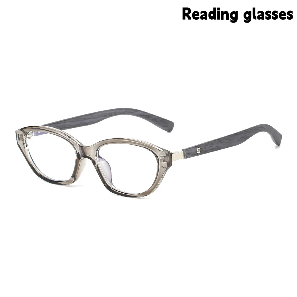 Small Frame Cat-Eye Glasses Frames for Men and Women, Middle-Aged and Elderly, Anti-Blue Light Reading Glasses