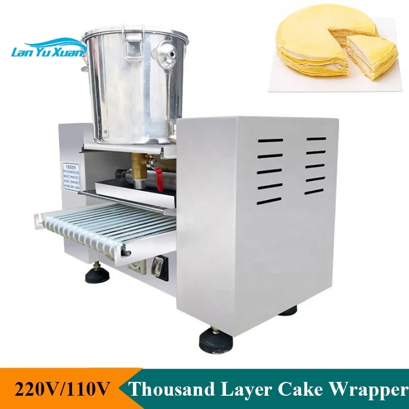 Commercial Electric Thousand Layer Cake Wrapper Crepe Making Machine 6/8/9/10 Inches Mini Pancake  Machine