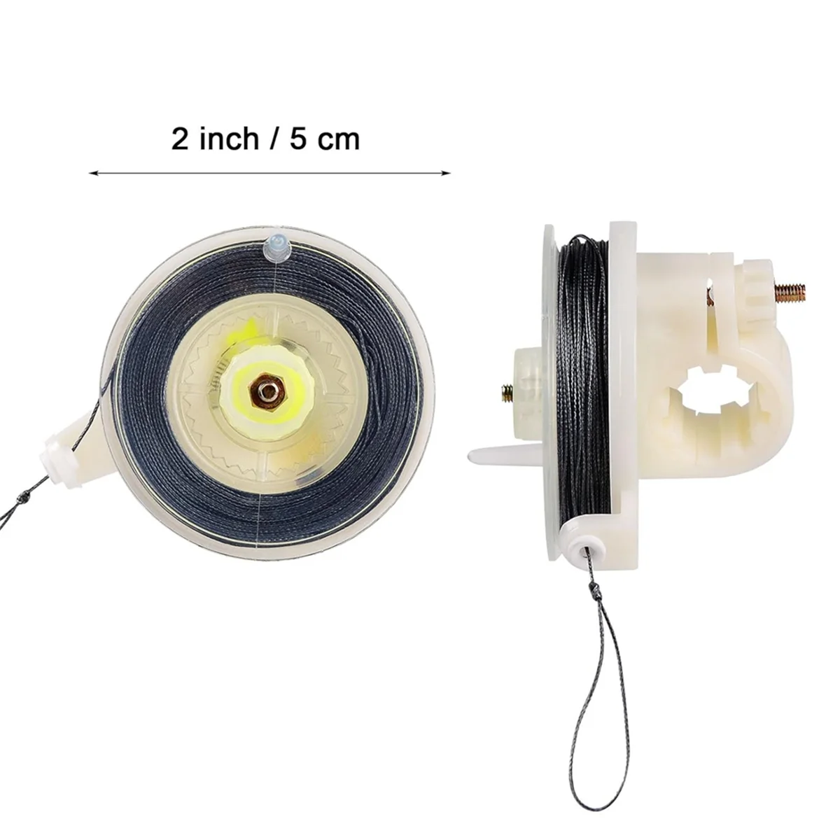 ABGI1 Pcs Trip Wire on Reel แบบใช้ซ้ําได้ (85ft), สายไฟสําหรับปริมณฑล Trip Alarm 12 Gauge และ Trip Wire Alarm