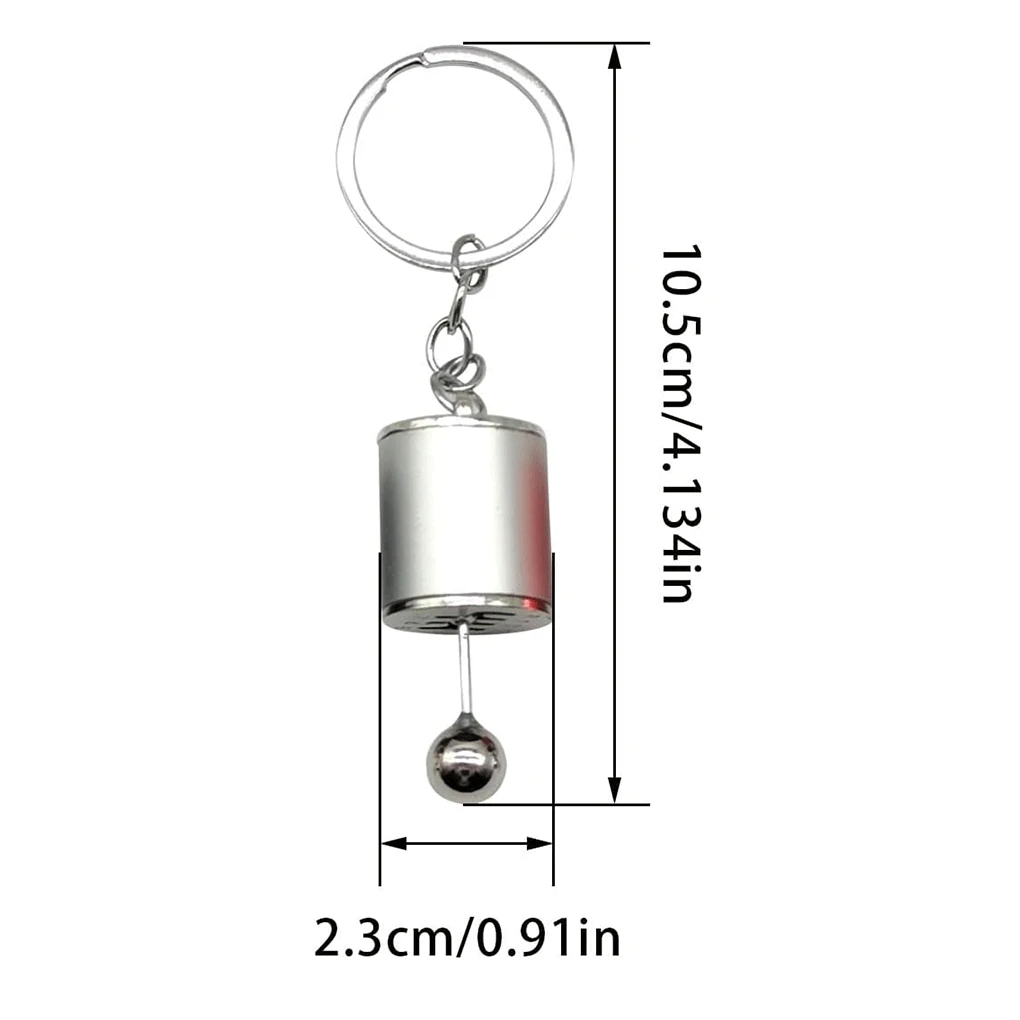 Car Shifter Keyring,Six Speed Manual Transmission Keychain Shifter Gear Keychain Auto Part Model Gearbox Car Key Accessories