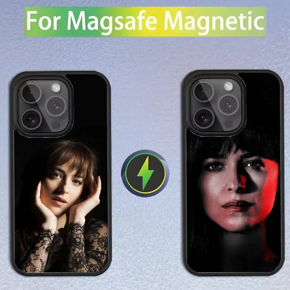 

Actor Dakota Johnson Phone Case For iPhone 17,16,15,14,13,12,11,Pro,Max,Plus,Mini,SE Magsafe Magnetic Wireless Charging