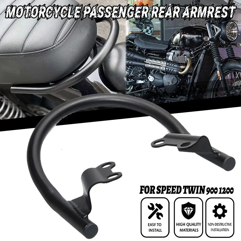 

For Triumph Street Speed Twin Scrambler 900 1200 2019-2022 2023 Motorcycle Rear Passenger Grab Handles Seat Armrest luggage Rack