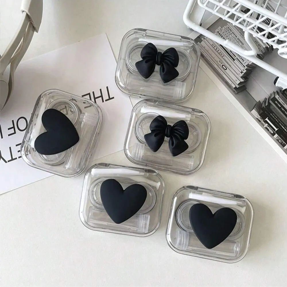 Cute Contact Lens Case Kit 5 in 1 Contact lens storage Travel Portable Eye Contacts Case Box Holde for Daily Outdoor